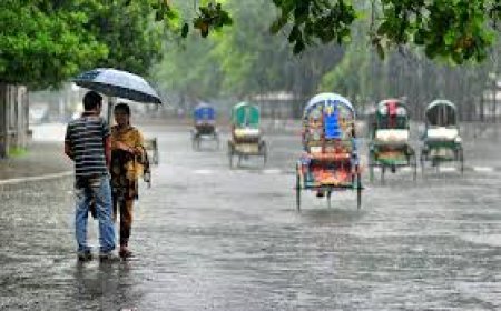 Heavy rain is expected in five divisions, with the wet weather set to continue for a week.