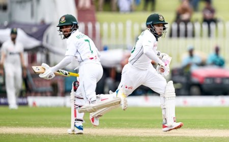 Mushfiqur Rahim and Joy secured a recovery for Bangladesh after the team lost two quick wickets in their second innings