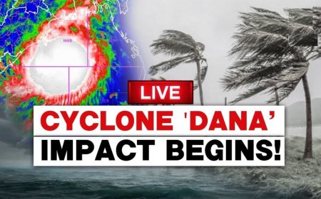 Cyclone Dana has struck Odisha, bringing strong winds and heavy rainfall to the region