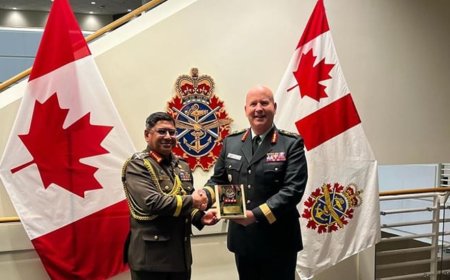 The Army Chief engages in discussions with Canada on defense cooperation and visa facilitation