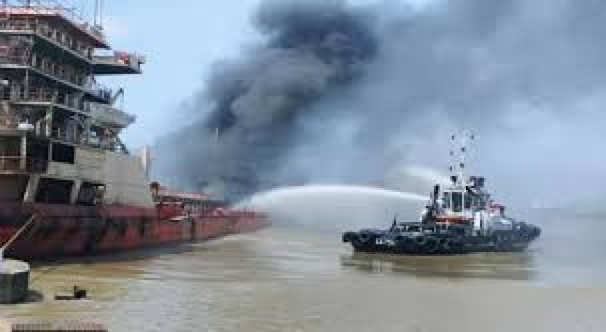 One person has died following a fire that broke out on an oil tanker at Chittagong port.