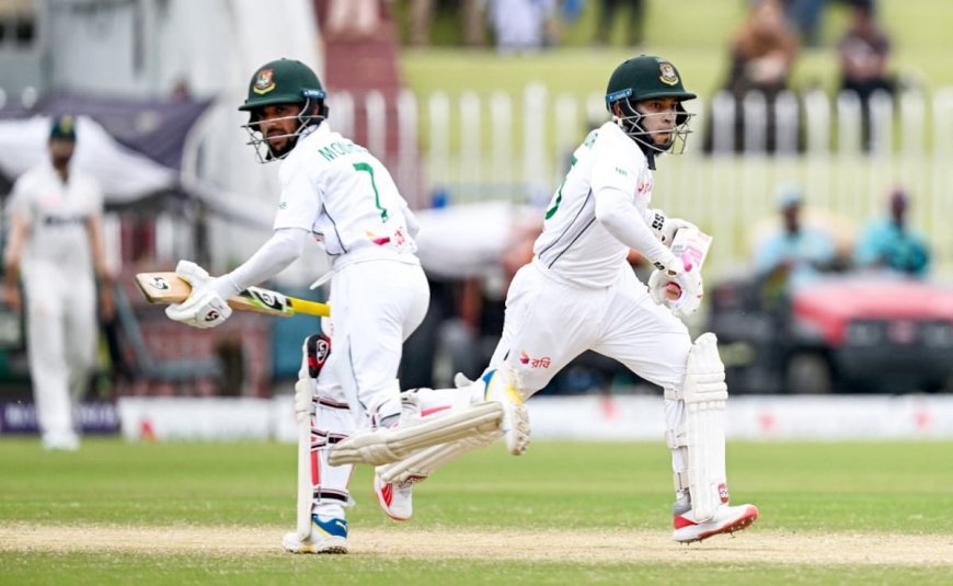 Mushfiqur Rahim and Joy secured a recovery for Bangladesh after the team lost two quick wickets in their second innings