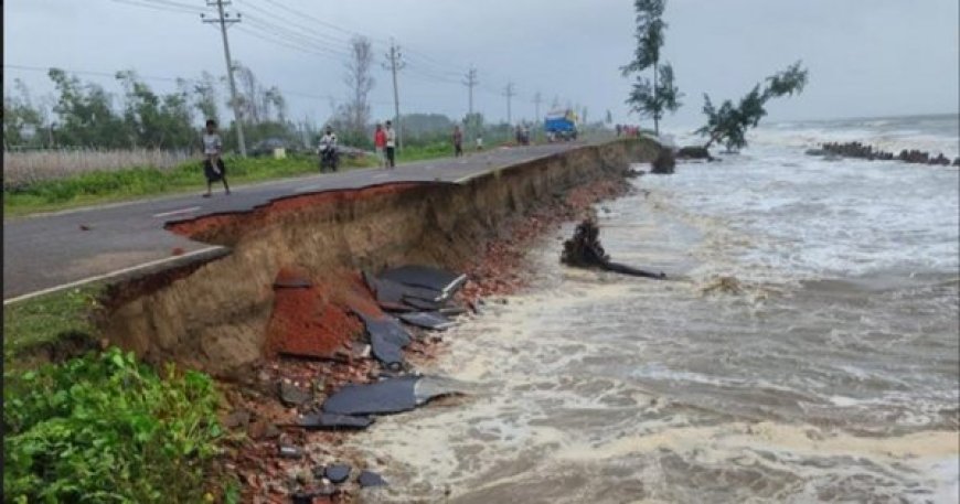 Rough seas in Cox's Bazar have caused damage to the Navy jetty