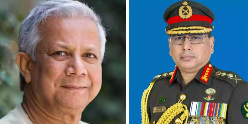Army Chief Waker-uz-Zaman holds a meeting with Chief Adviser Yunus