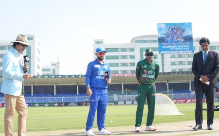 Afghanistan has chosen to bat first against Bangladesh in the opening ODI