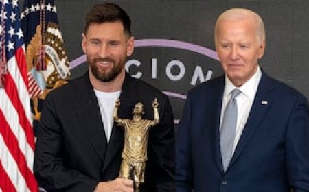 Joe Biden honors Messi with the U.S. Presidential Medal of Freedom