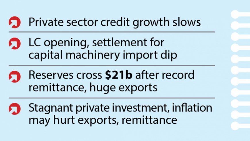 Investment in the private sector continues to be sluggish