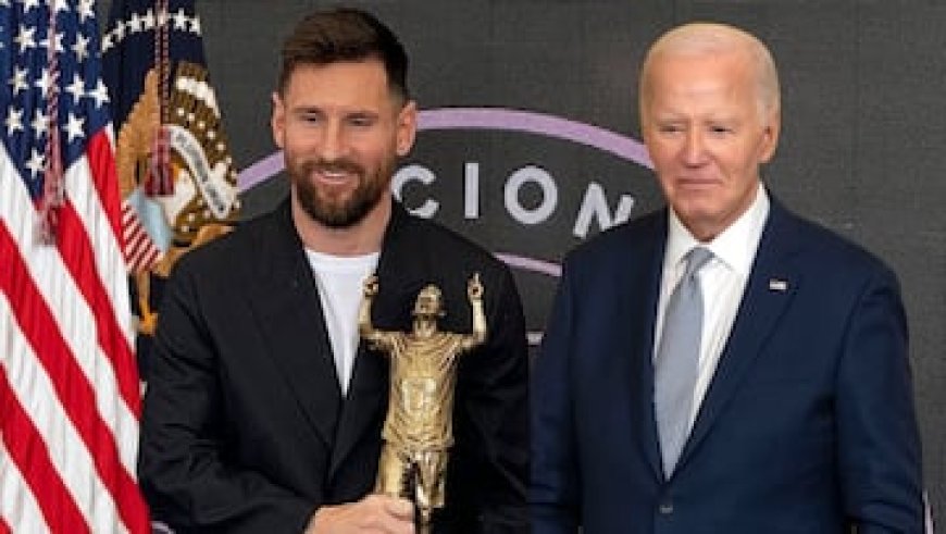 Joe Biden honors Messi with the U.S. Presidential Medal of Freedom