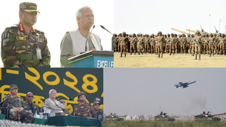 The CA observes a military training exercise in Rajbari