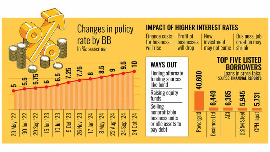 Increasing interest rates discourage new investments and hinder expansion plans