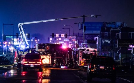 Chaos erupts as an executive jet crashes in Philadelphia, igniting fires