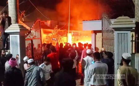 Arson attack targets former president’s residence in Kishoreganj; party office destroyed