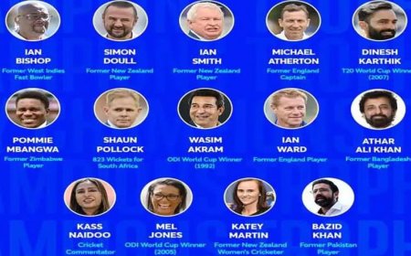 Athar and the other commentators who will be hosting the show during the Champions Trophy