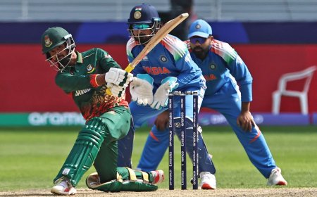 Towhid smashes a century as Bangladesh recovers from 35-5 to post 228 against India