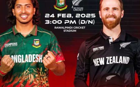 Bangladesh vs New Zealand Live Score, ICC Champions Trophy 2025: BAN aim comeback victory, NZ near semifinal spot