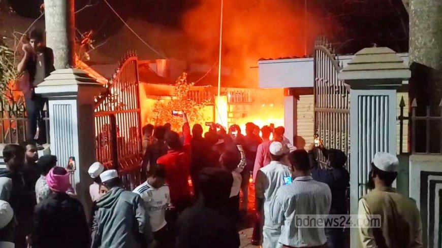 Arson attack targets former president’s residence in Kishoreganj; party office destroyed