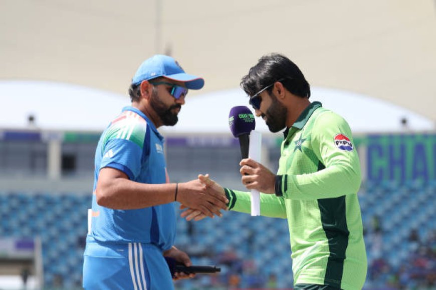 Pakistan wins the toss and elects to bat against India in crucial Champions Trophy clash