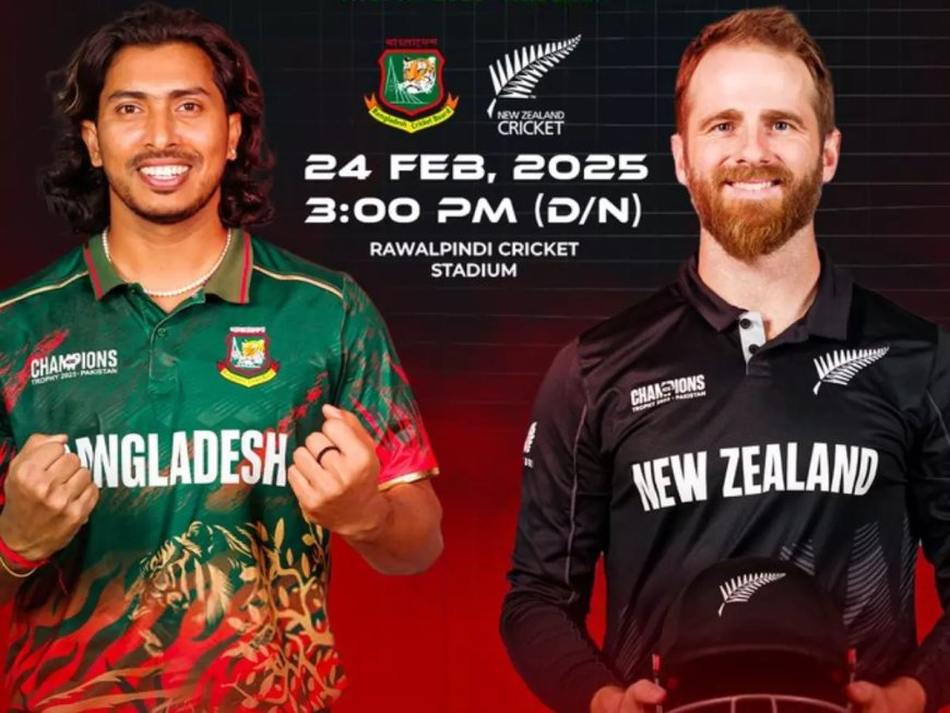 Bangladesh vs New Zealand Live Score, ICC Champions Trophy 2025: BAN aim comeback victory, NZ near semifinal spot