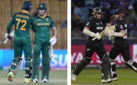 NZ vs SA LIVE Score, Champions Trophy 2025 Semi-Final: New Zealand and South Africa Battle for a Spot Against India in the Final