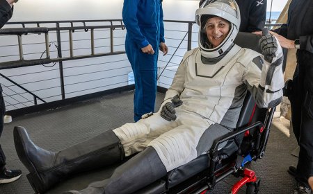 NASA astronauts Butch and Suni return to Earth after being stranded in space for nine months