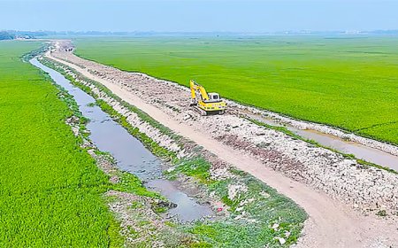 Road construction through haor: A threat to farmers and agricultural land