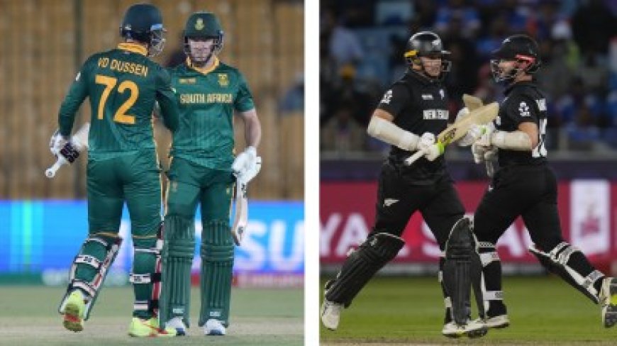 NZ vs SA LIVE Score, Champions Trophy 2025 Semi-Final: New Zealand and South Africa Battle for a Spot Against India in the Final