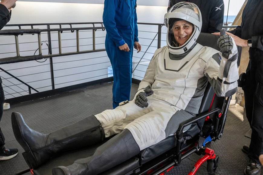 NASA astronauts Butch and Suni return to Earth after being stranded in space for nine months