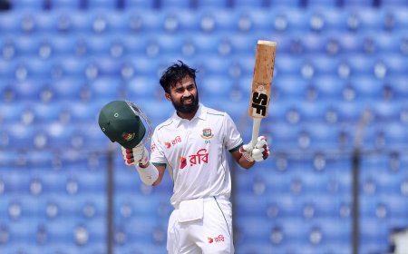 Shadman Smashes Home Jinx with Stylish Second Test Century