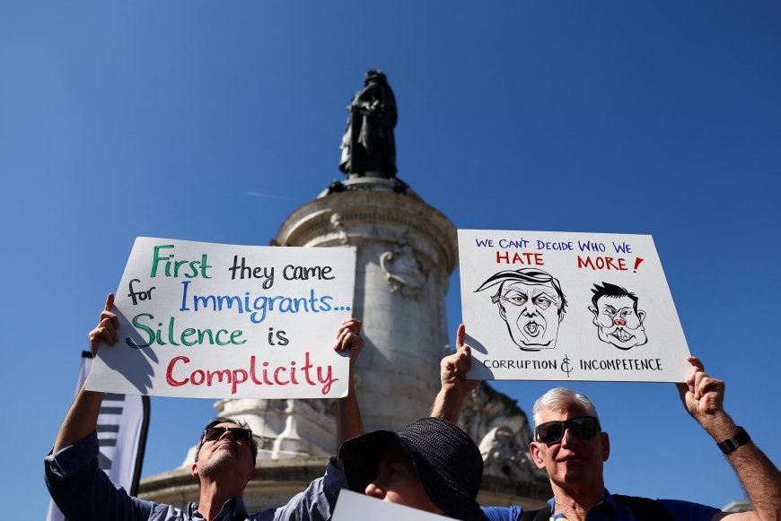 Protesters Rally Against Trump Across European Cities