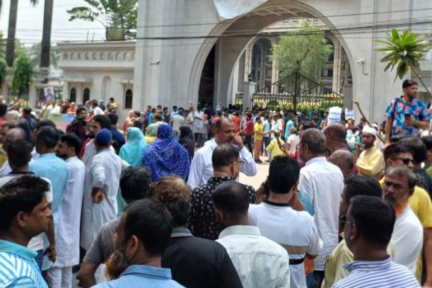 BNP’s Ishraque Supporters Block Nagar Bhaban for Fourth Consecutive Day
