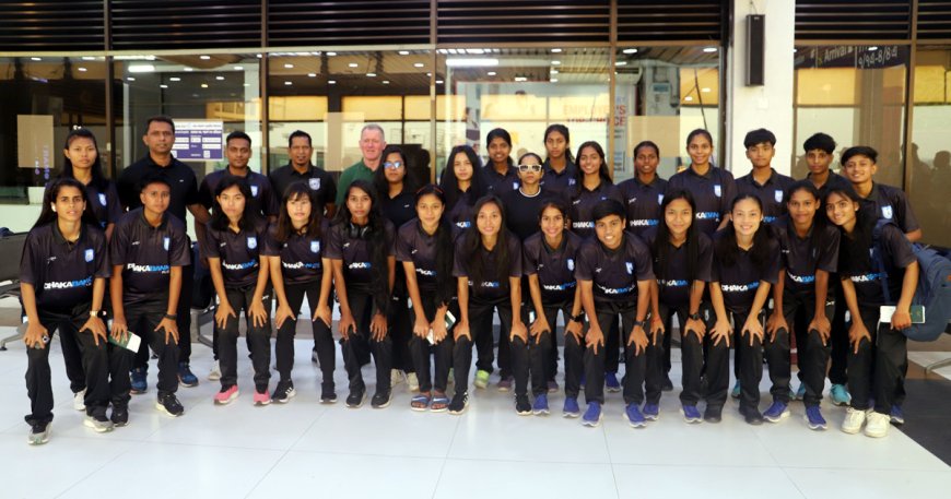 Bangladesh Women’s Football Team Leaves for Jordan