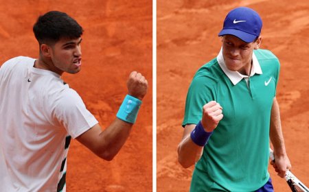 Alcaraz prepares to face fiery Sinner in high-stakes Roland Garros final clash