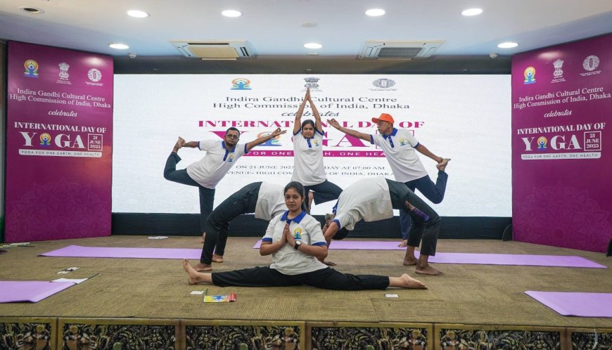 11th International Yoga Day observed in Dhaka