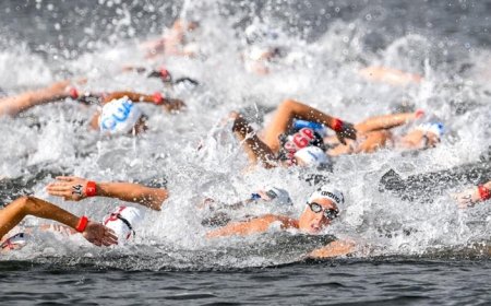 Women’s 10km open water race postponed over unsafe water conditions