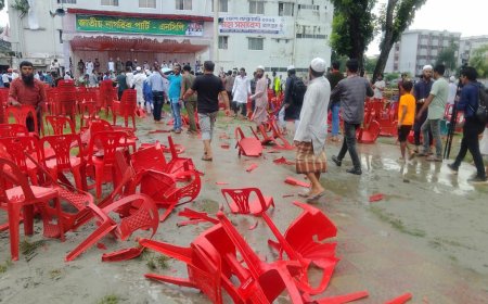 Violent Attack Disrupts NCP Rally in Gopalganj