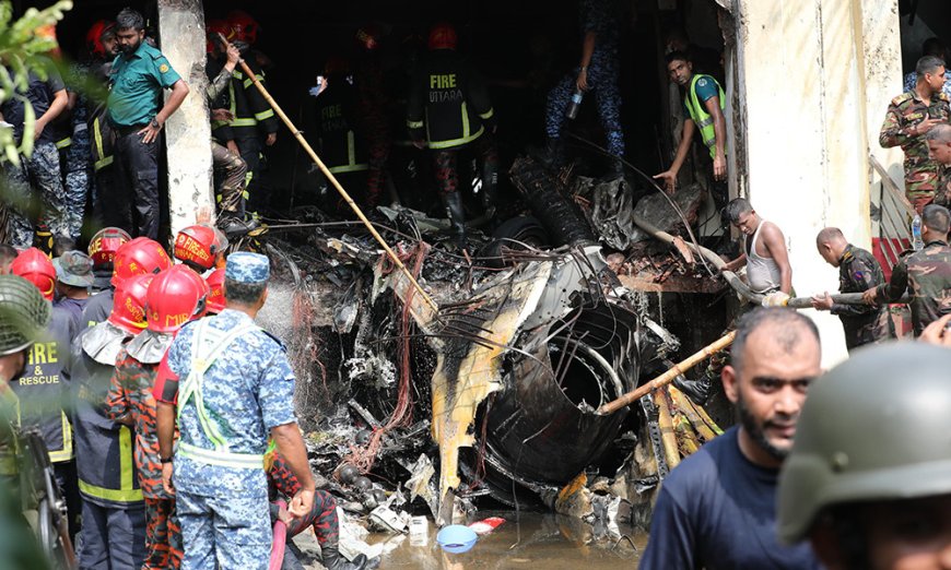 Air Force Training Aircraft Crashes in Uttara, Two Killed