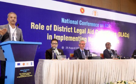 Law Minister Asif Nazrul has reaffirmed the government’s commitment to continuing legal aid services across the country without relying on external donor funding