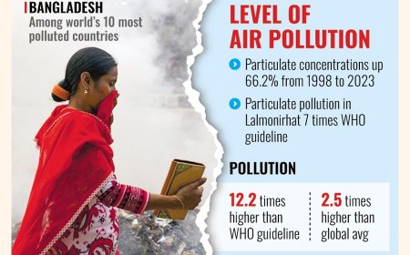 Air pollution shortens the average life expectancy of Bangladeshis by 5.5 years