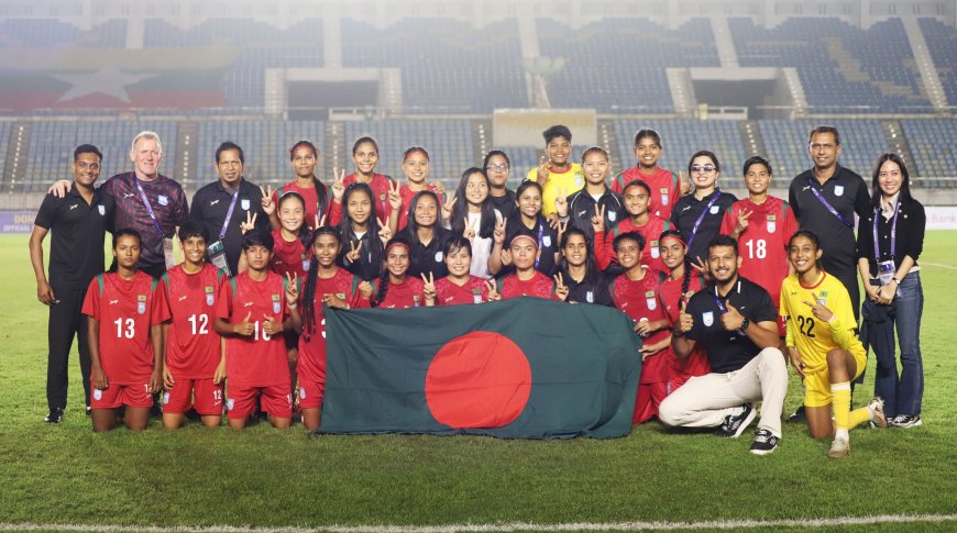 Bangladesh rise 24 spots in the latest FIFA Women’s World Rankings