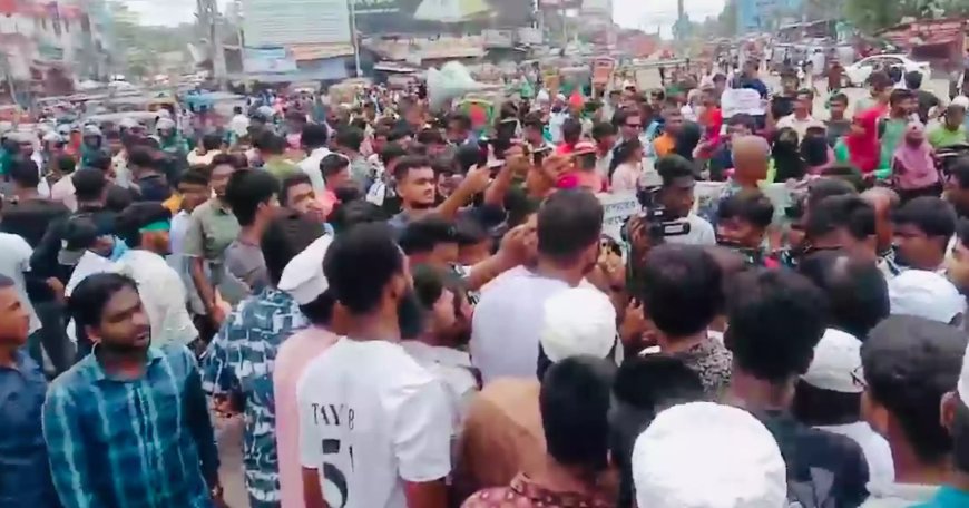 Students again blocked the Dhaka-Barishal highway to protest alleged irregularities in the health sector