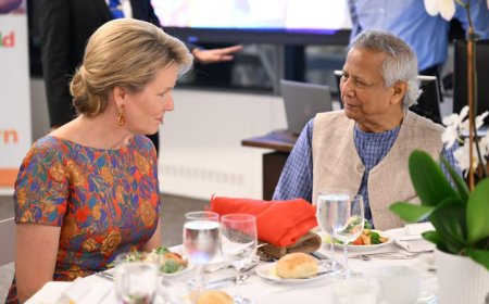 Belgium Queen, Ex-British PM Meet CA