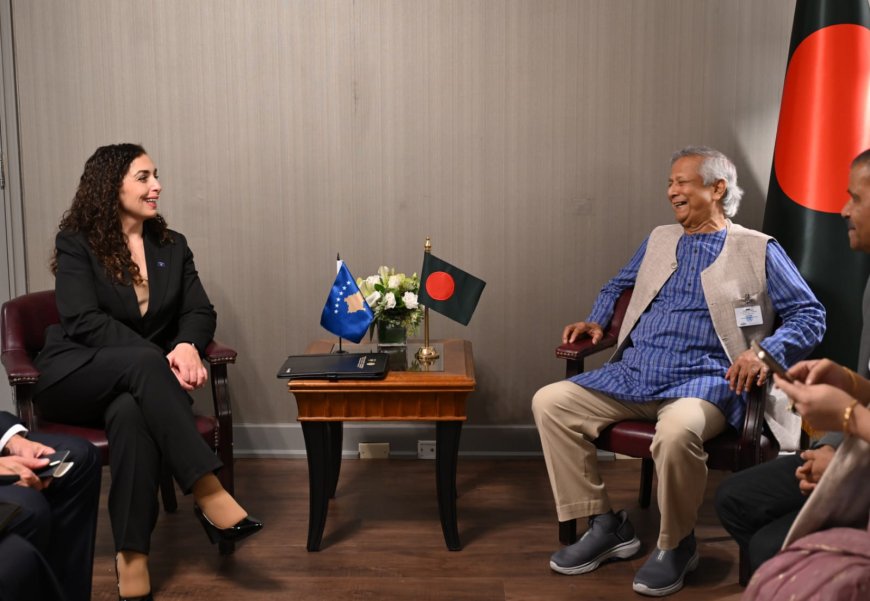 Kosovo President Meets Chief Adviser, Calls For Stronger Ties With Bangladesh