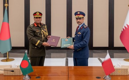 Bangladesh and Qatar have signed an agreement under which Qatar will recruit 800 personnel from the Bangladeshi armed forces