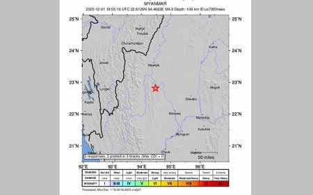 A 4.9-magnitude earthquake in Myanmar sent tremors across parts of Chattogram
