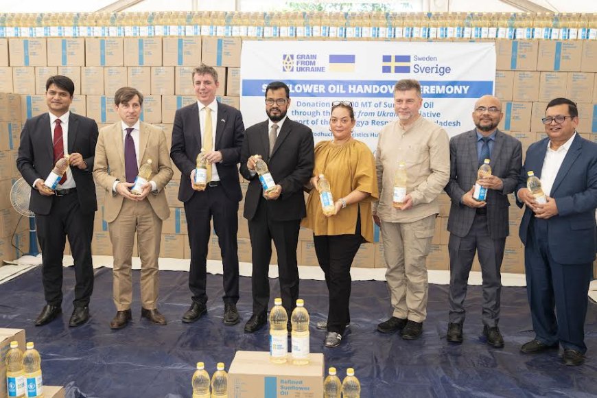 ‘Grain from Ukraine’ has supplied 3,000 metric tonnes of sunflower oil for Rohingya refugees