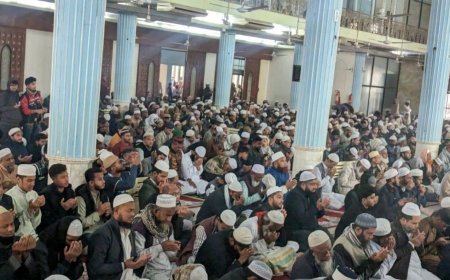 Special prayers were held at Baitul Mukarram for Khaleda Zia