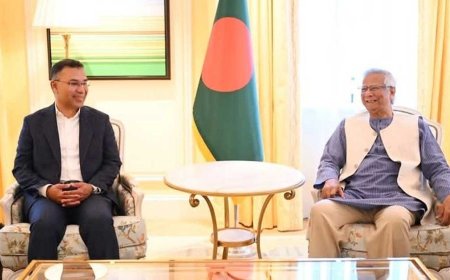 Tarique Rahman is set to meet Professor Yunus this evening