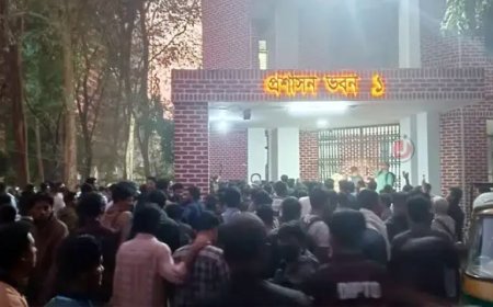 SUST VC held hostage by students over demand for timely SUCSU election