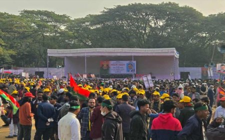 BNP kicks off its first election rally in Sylhet, with Tarique set to address the gathering