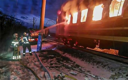 Russian strikes on Ukraine kill 12, hit passenger train